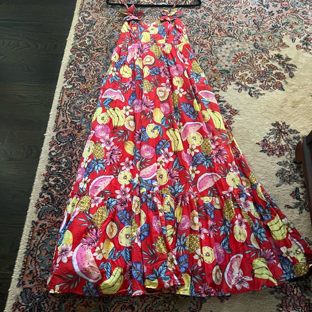 Floral Red Maxi Dress